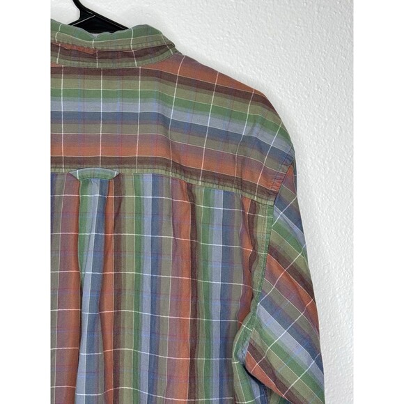 Mens PENDLETON Colorful Red Blue Button Down Cotton Expedition Shirt Size XL - Picture 12 of 16